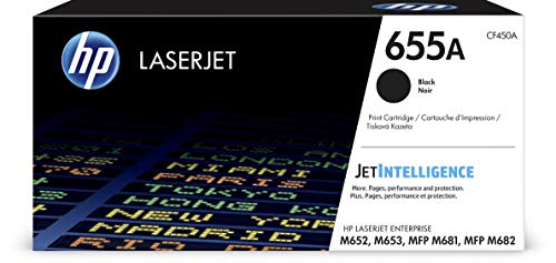 HP 655A - Black - original - LaserJet - toner cartridge (CF450A) - for Color LaserJet Enterprise M652, M653, LaserJet Enterprise Flow MFP M681, MFP M682