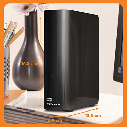 WD Elements Desktop WDBWLG0180HBK - Hard drive - 18 TB - external (desktop) - USB 3.0 - black -