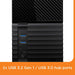 WD My Book Duo WDBFBE0280JBK - Hard drive array - 28 TB - 2 bays - HDD 14 TB x 2 - USB 3.1 Gen 1 (external)