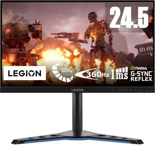 Lenovo Legion Y25g-30 - LED monitor - 25" (24.5" viewable) - 1920 x 1080 Full HD (1080p) @ 360 Hz - IPS - 450 cd/mï¿½ - 1000:1 - 1 ms - 2xHDMI, DisplayPort - speakers - raven black