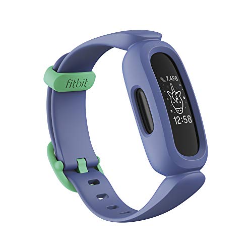 Fitbit Ace 3 - Black - activity tracker with band - silicone - cosmic blue/astro green - display 0.72" - monochrome - Bluetooth - 19.3 g
