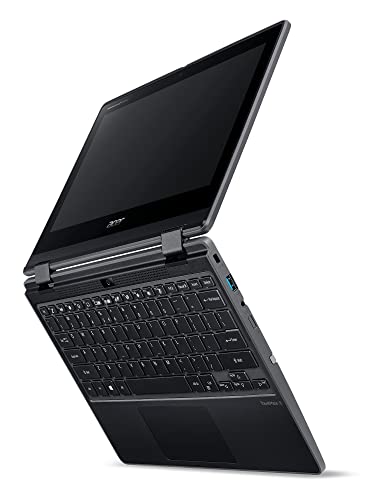 Acer TravelMate Spin B3 TMB311R-31-C2K1 - Flip design - Celeron N4020 / 1.1 GHz - Win 10 Pro 64-bit National Academic - 4 GB RAM - 64 GB eMMC - 11.6" AHVA touchscreen 1366 x 768 (HD) - UHD Graphics 600 - Wi-Fi 5, Bluetooth - shale black - kbd: UK