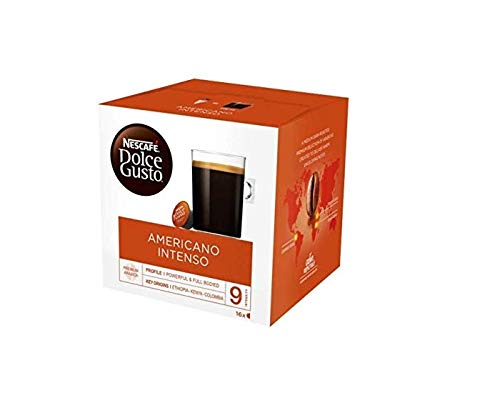 Best Value NESCAF Dolce Gusto Americano Intenso Coffee Pods, 16 Capsules (48 Servings, Pack of 3, Total 48 Capsules)
