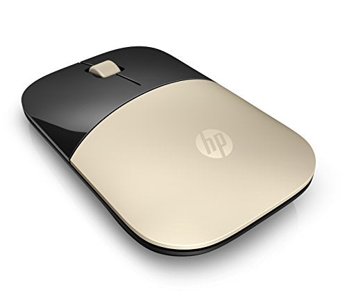 HP Z3700 - Mouse - blue LED - wireless - 2.4 GHz - USB wireless receiver - gold - for OMEN Obelisk by HP 875, HP 15, 27, ENVY x360, Pavilion Gaming 15, 690, TG01, Spectre x360