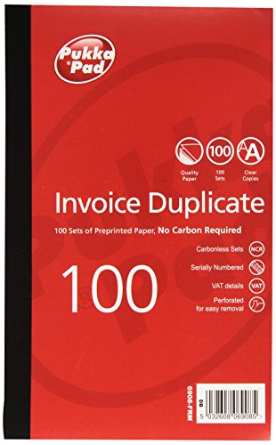 Best Value Pukka Pads Value 210x130mm Duplicate Invoice Book (Pack of 5)