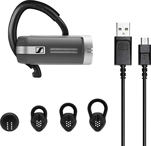 EPOS I SENNHEISER ADAPT Presence Grey Business - Earphone with mic - in-ear - over-the-ear mount - Bluetooth - wireless - dark grey - Certified for Skype for Business