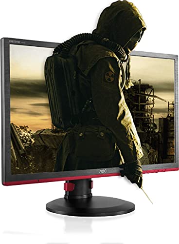 AOC Gaming G2460PF - LED monitor - 24" - 1920 x 1080 Full HD (1080p) @ 144 Hz - TN - 350 cd/m - 1000:1 - 1 ms - HDMI, DVI-D, VGA, DisplayPort - speakers - black - with Re-Spawned 3 Year Advance Replacement and Zero Dead Pixel Guarantee / 1 Year One-Time Accident Damage Exchange