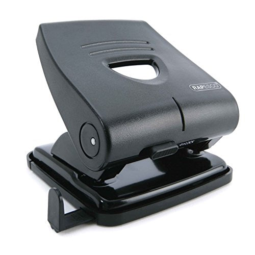 Rapesco 827-P 2-Hole Metal Hole Punch Black