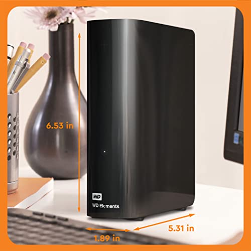 WD Elements Desktop WDBWLG0140HBK - Hard drive - 14 TB - external (desktop) - USB 3.0