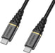 OtterBox Premium - USB cable - USB-C (M) to USB-C (M) - USB 2.0 - 3 A - 3 m - Power Delivery support - glamour black