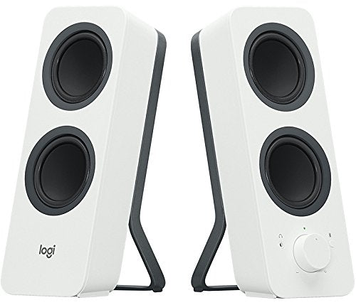 Logitech Z207 - Speakers - for PC - 2.0-channel - wireless - Bluetooth - 5 Watt (Total) - white