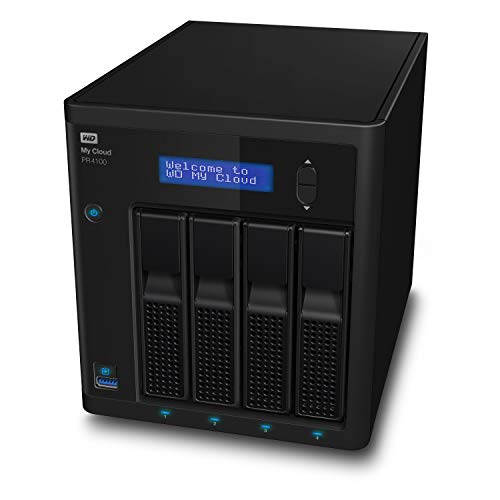 WD My Cloud PR4100 WDBNFA0560KBK - Pro Series - NAS server - 4 bays - 56 TB - HDD 14 TB x 4 - RAID 0, 1, 5, 10, JBOD - RAM 4 GB - Gigabit Ethernet