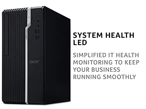 Acer Veriton S2680G Intel Core i5 11400 8GB RAM 256GB SSD Intel UHD Graphics 730 Windows 10 Pro Desktop PC