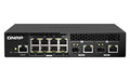 QNAP QSW-M2108R-2C - Switch - Managed - 8 x 2.5GBase-T + 2 x combo 10 Gigabit SFP+/RJ-45 - desktop, rack-mountable