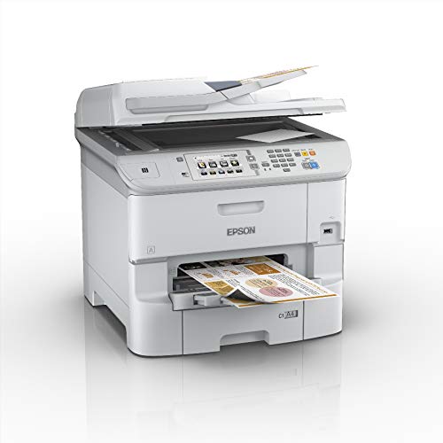 Epson WorkForce Pro WF-6590DWF - Multifunction printer - colour - ink-jet - A4 (210 x 297 mm) (original) - A4/Legal (media) - up to 22 ppm (copying) - up to 24 ppm (printing) - 580 sheets - 33.6 Kbps - USB 2.0, Gigabit LAN, Wi-Fi(n), USB host, NFC