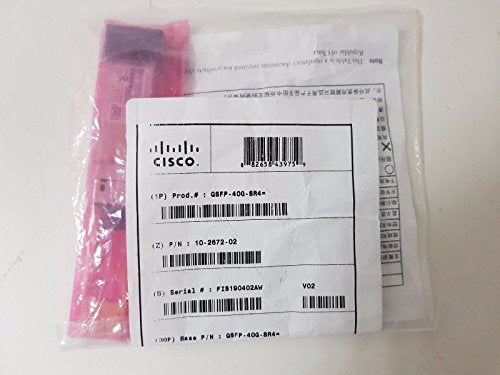 Cisco - QSFP+ transceiver module - 40 Gigabit LAN - 40GBASE-SR4 - MPO multi-mode - up to 150 m - 850 nm - for Cisco 1-port 40, 2-port 40, Nexus 2248PQ 10, 3016, 3064, 6001, 93108, 93180, 9336, 9372