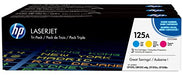Best Value HP CF373AM 125A Original LaserJet Toner Cartridges, Cyan/Magenta/Yellow, Pack of 3