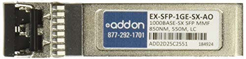 AddOn Juniper EX-SFP-1GE-SX Compatible SFP Transceiver - SFP (mini-GBIC) transceiver module - GigE - 1000Base-SX - 850 nm