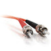C2G ST-ST 50/125 OM2 Duplex Multimode PVC Fiber Optic Cable (LSZH) - Patch cable - ST multi-mode (M) to ST multi-mode (M) - 3 m - fibre optic - duplex - 50 / 125 micron - OM2 - halogen-free - orange