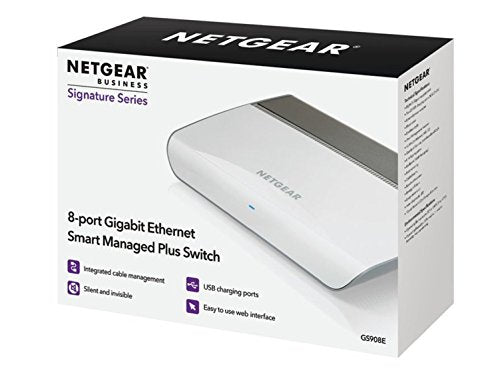 NETGEAR Plus GS908E - Switch - Managed - 8 x 1000Base-T - desktop, wall-mountable