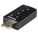 StarTech.com Virtual 7.1 USB Stereo Audio Adapter External Sound Card - Sound card - stereo - USB 2.0 (ICUSBAUDIO7)