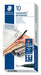 Best Value Staedtler Lumocolor Permanent Pen 318-9 Fine 0.6mm Line - Black ( Box of 10 )