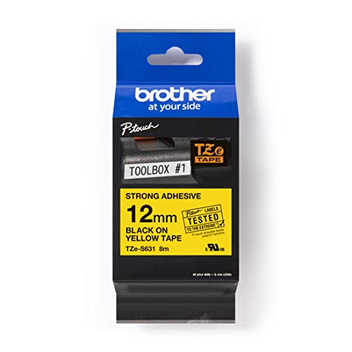 Brother TZES631 YELLOW LAPEL TAPE 12mm