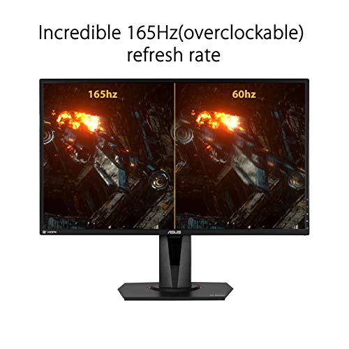 ASUS TUF Gaming VG27BQ - LED monitor - 27" - 2560 x 1440 WQHD @ 155 Hz - TN - 350 cd/m - 1000:1 - HDR10 - 0.4 ms - 2xHDMI, DisplayPort - speakers - black
