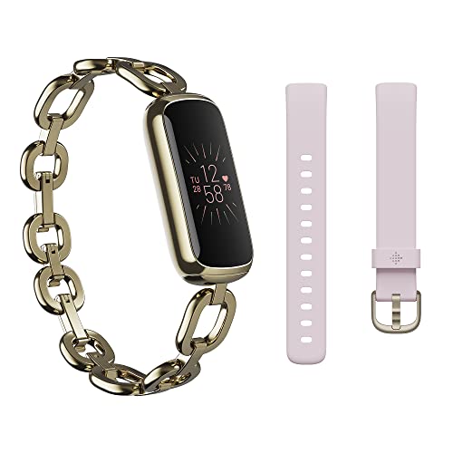 Fitbit Luxe - Gorjana Special Edition - soft gold stainless steel - activity tracker with Parker link bracelet - stainless steel - gold - Bluetooth