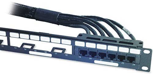 APC Data Distribution Cable, CAT6 UTP CMR 6XRJ-45 Black, 5FT (1.5M)