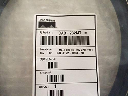 Cable RS-232 DTE Male 10 Feet