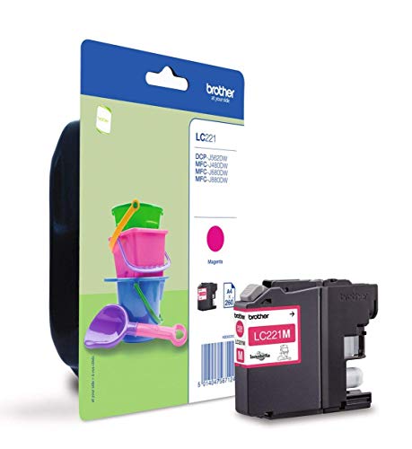 Brother LC221M - Magenta - original - blister - ink cartridge - for Brother DCP-J562DW, MFC-J480DW, MFC-J680DW, MFC-J880DW