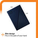 WD My Passport for Mac WDBA2F0050BBL - Hard drive - encrypted - 5 TB - external (portable) - USB 3.2 Gen 1 - 256-bit AES - midnight blue