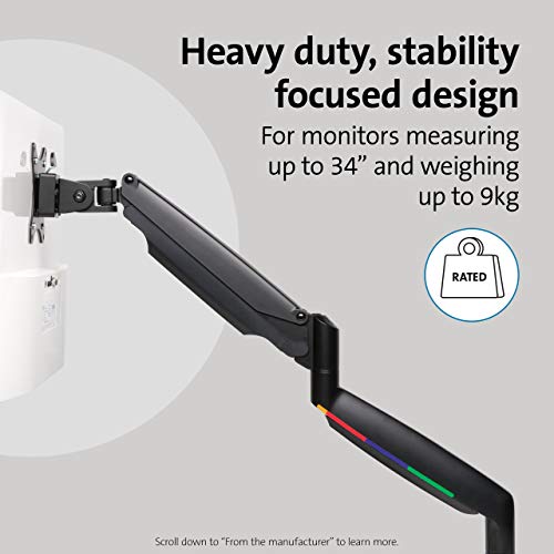 Kensington SmartFit One-Touch Height Adjustable Single Monitor Arm - Mounting kit - for Monitor (adjustable arm) - screen size: 13"-32" - desktop, C-clamp, grommet, desk-mountable