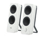 Logitech Z207 - Speakers - for PC - 2.0-channel - wireless - Bluetooth - 5 Watt (Total) - white