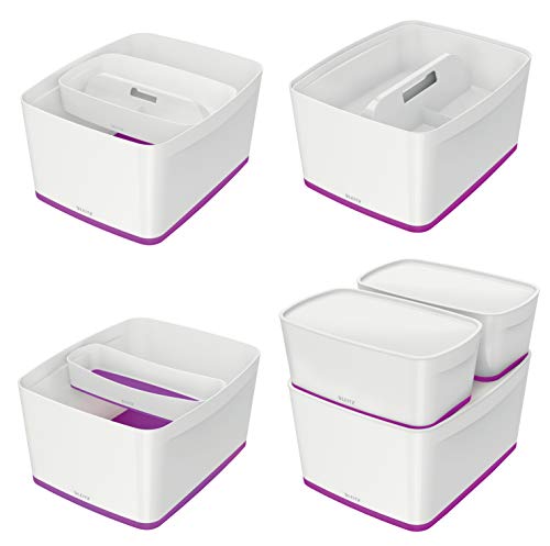 Leitz Mybox Large With Lid Wow White Purple Dd