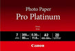 Canon Pro Platinum PT-101 - High-glossy - 300 micron - A2 (420 x 594 mm) - 300 g/m - 20 sheet(s) photo paper