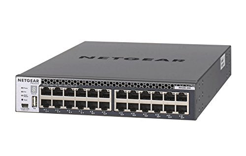 NETGEAR M4300-48X - Switch - L3 - Managed - 48 x 10 Gigabit Ethernet + 4 x shared 10 Gigabit SFP+ - front to back airflow - rack-mountable