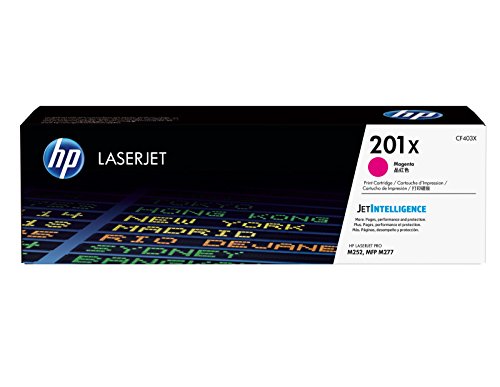 HP 201X - CF403X - 1 x Magenta - Toner cartridge - High Yield - For Color LaserJet M277dn, M277dw, Color LaserJet Pro M252dn, M252dw, M252n, M277dw, M277n