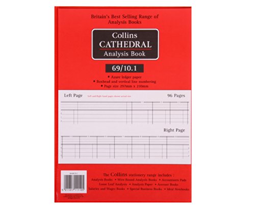 Best Value Collins Debden Ltd 060416 69 Series Cathedral A4 Analysis Book, 10 Cash Columns, 96 Pages