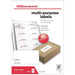 Best Value OD 105 x 57 mm Square Corners Laser Label (Pack of 1000)