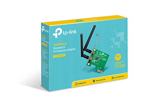 TP-Link TL-WN881ND Wireless N300 PCI Express Adapter - ships with both full height and low profile brackets