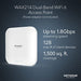 Netgear WAX214 - Radio access point - Wi-Fi 6 - 2.4 GHz, 5 GHz - wall / ceiling mountable