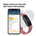 Fitbit Inspire 2 - Black - activity tracker with band - silicone - desert rose - band size: S/L - monochrome - Bluetooth
