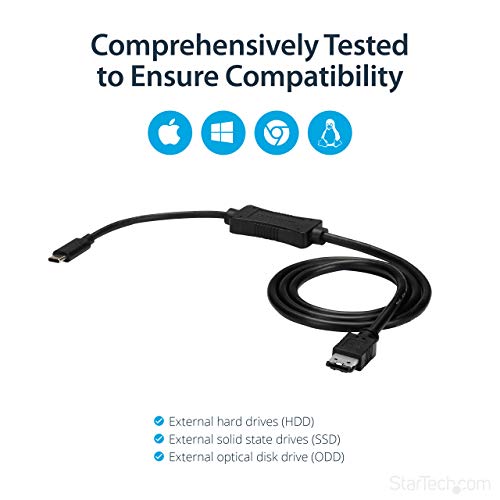 StarTech Cable USB C to eSATA Cable