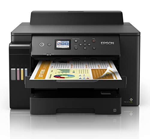 Epson EcoTank ET-16150 - Printer - colour - Duplex - ink-jet - A3 - 4800 x 1200 dpi - up to 25 ppm (mono) / up to 25 ppm (colour) - capacity: 550 sheets - USB 2.0, Gigabit LAN, Wi-Fi - black