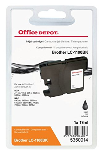 Best Value Office Depot lc1100bk-cartucce Compatible Brother LC1100BK Black