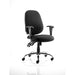 Lisbon Chair Black Fabric With Arms OP000073