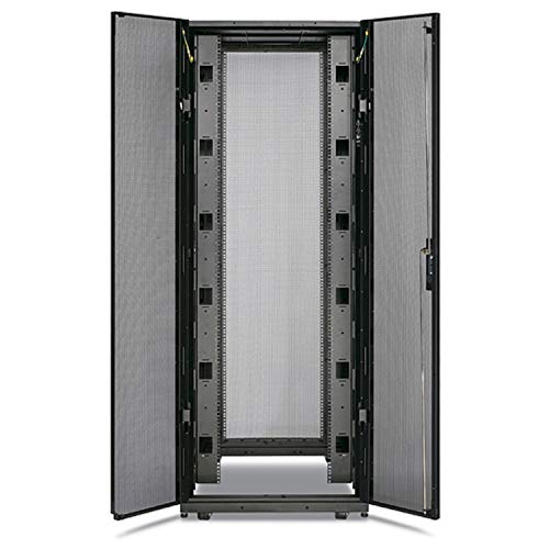 NetShelter SX 42U 750mm Wide x 1070mm Deep Enclosure with Sides Black. Size (WxDxH: 75 cm x 107 cm x 199 cm) May require special handling and delivery can take up to 3 days due to the size. Check with sales.