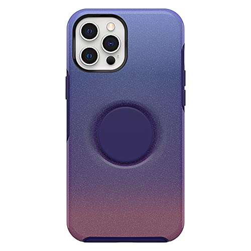 OtterBox Otter + Pop Symmetry Series - Back cover for mobile phone - polycarbonate, synthetic rubber - violet dusk - for Apple iPhone 12 Pro Max